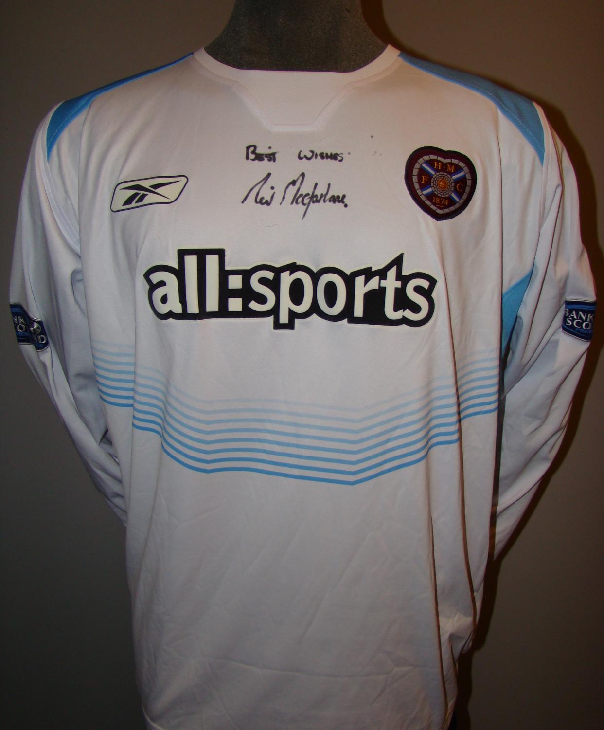 maillot hearts exterieur 2004-2005 rétro