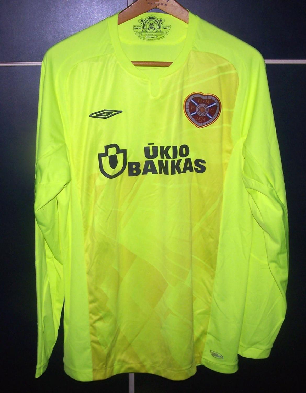 maillot hearts gardien 2009-2010 rétro