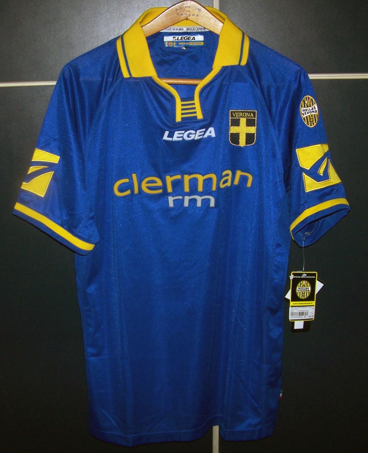 maillot hellas vérone domicile 2002-2003 rétro