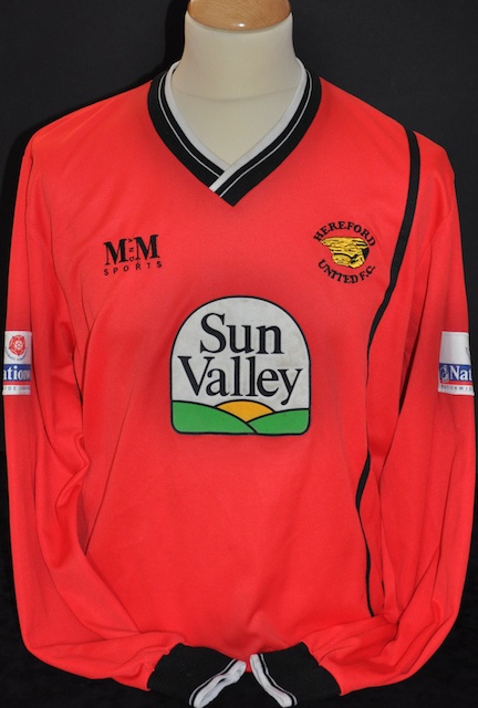 maillot hereford united exterieur 2001-2003 rétro