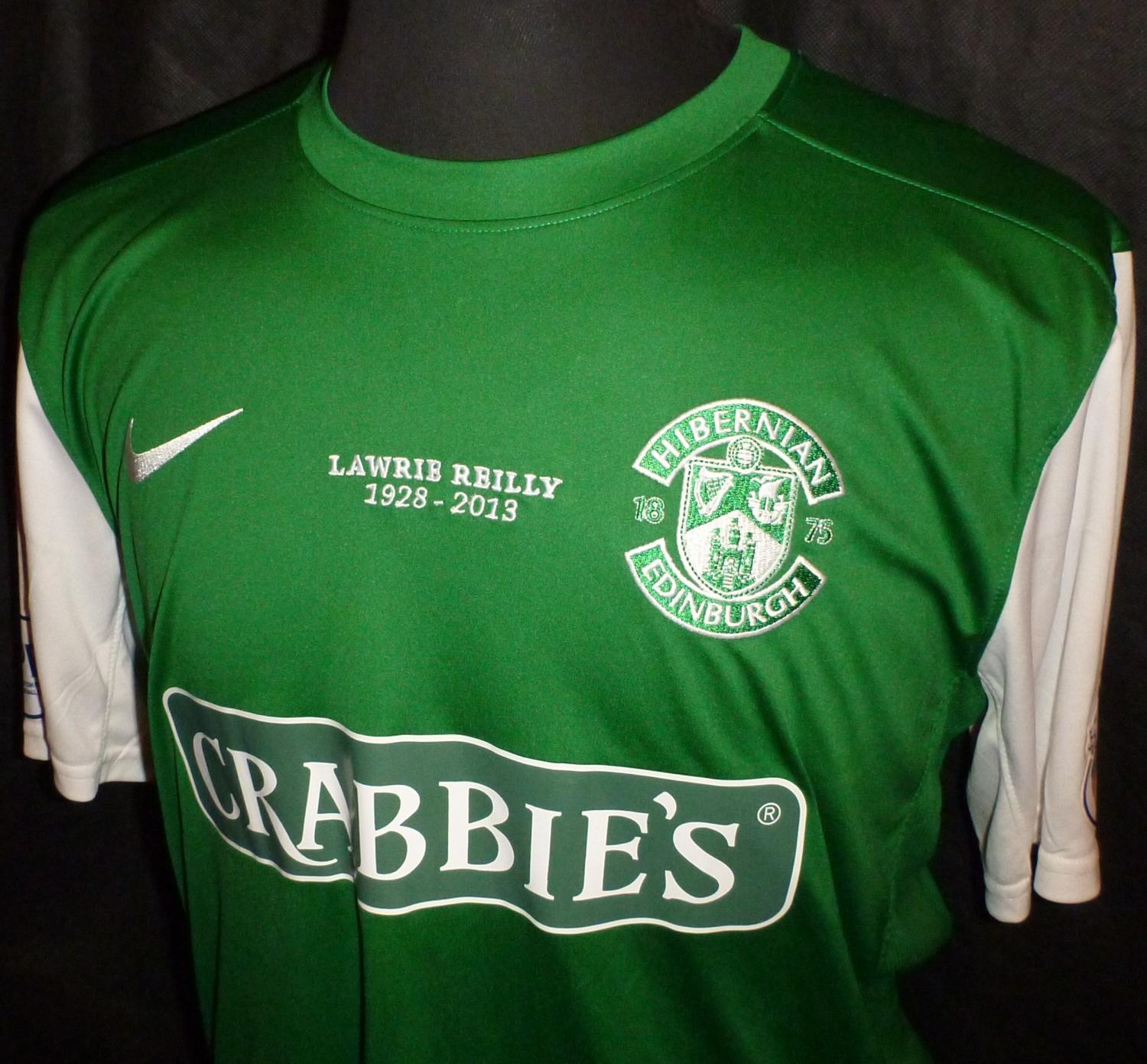 maillot hibernian fc domicile 2013-2014 rétro