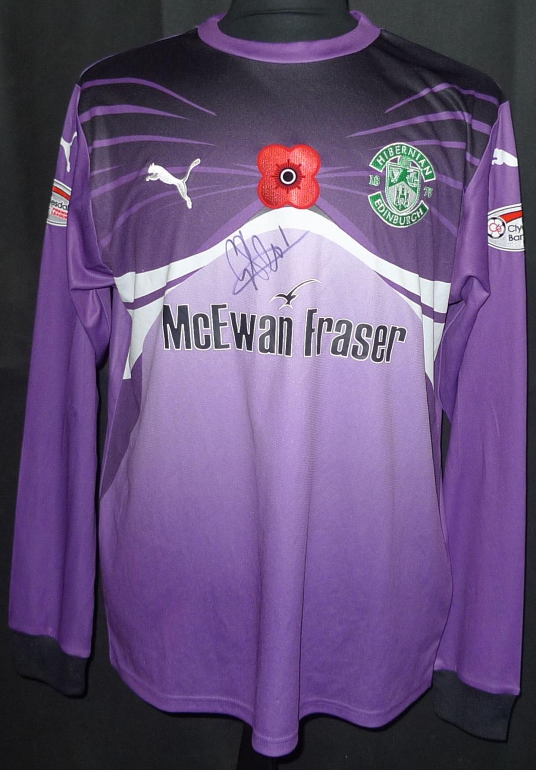 maillot hibernian fc gardien 2010-2011 rétro