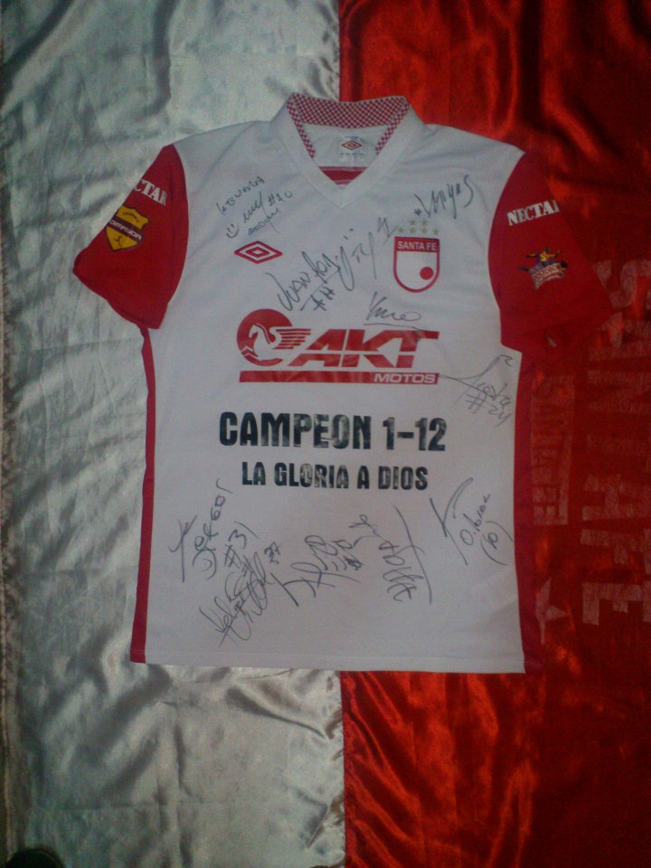 maillot independiente santa fe exterieur 2012 rétro