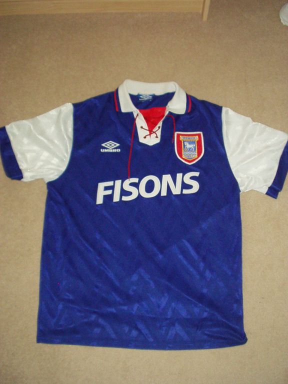 maillot ipswich town domicile 1992-1994 pas cher