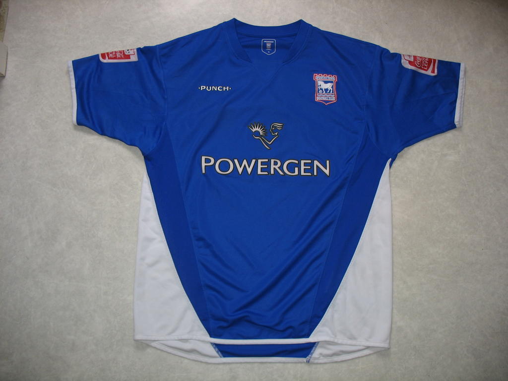 maillot ipswich town domicile 2003-2005 rétro