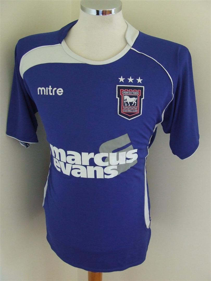 maillot ipswich town domicile 2009-2011 rétro