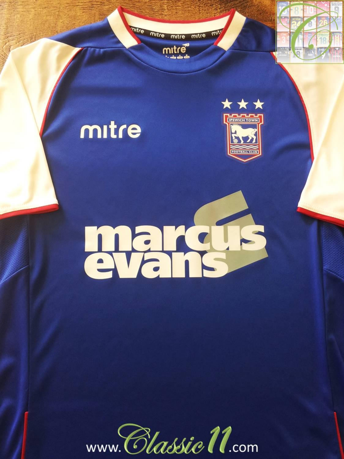 maillot ipswich town domicile 2013-2014 rétro