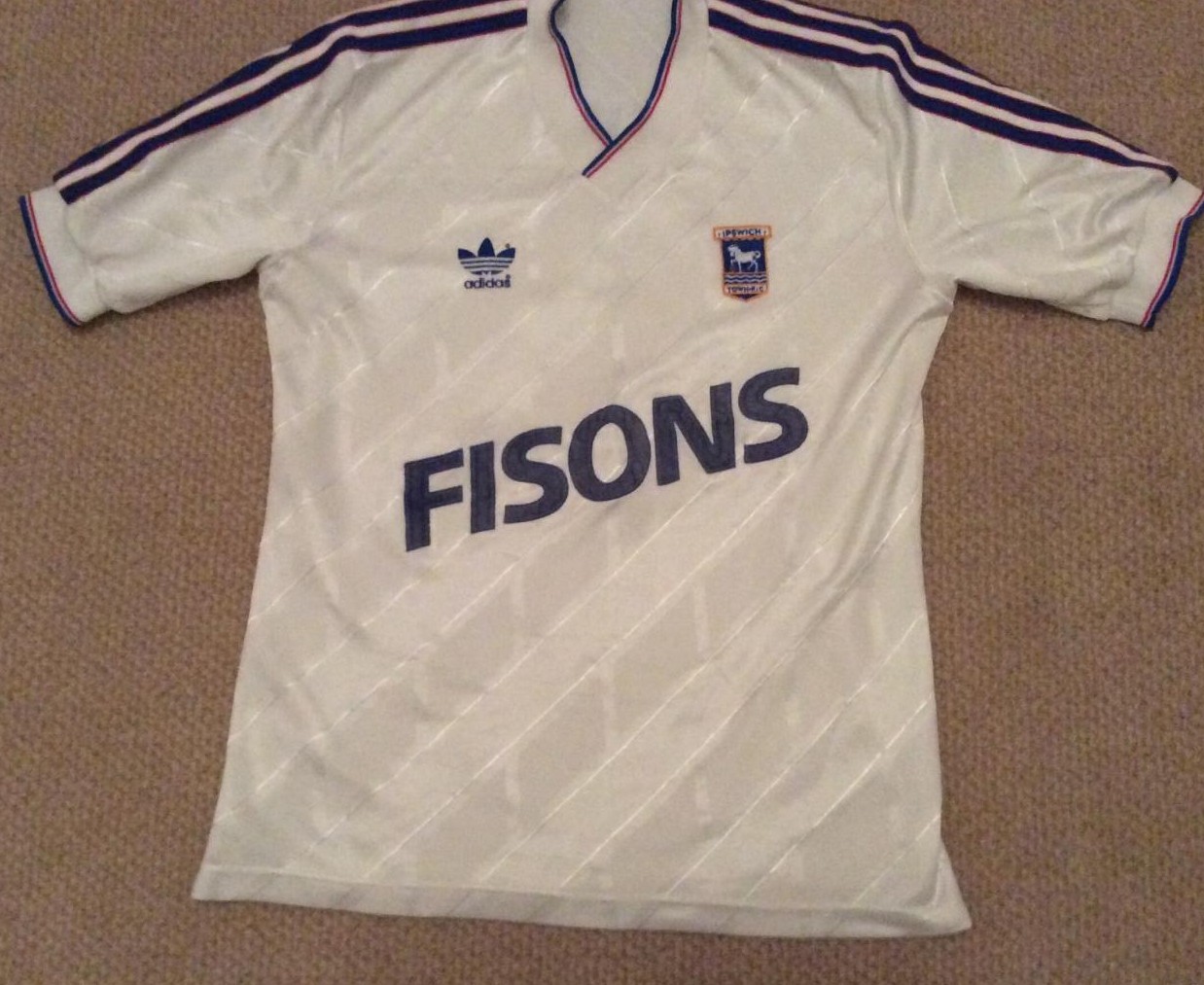 maillot ipswich town exterieur 1986-1989 rétro