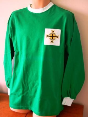 maillot irlande du nord réplique 1966-1968 rétro