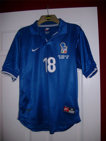 maillot italie domicile 1997-1998 rétro