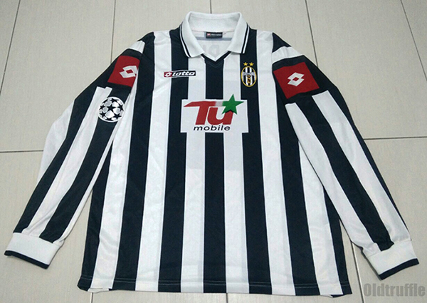 maillot juventus fc domicile 2001-2002 rétro