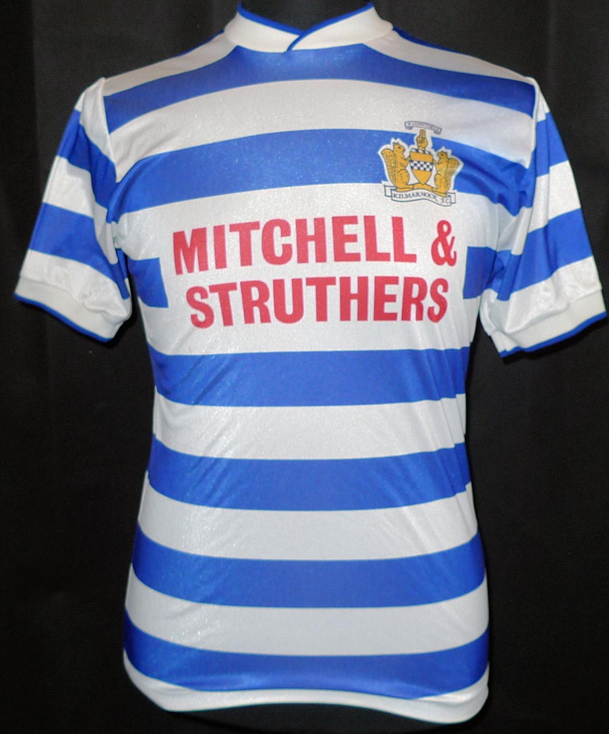 maillot kilmarnock fc domicile 1986-1987 rétro