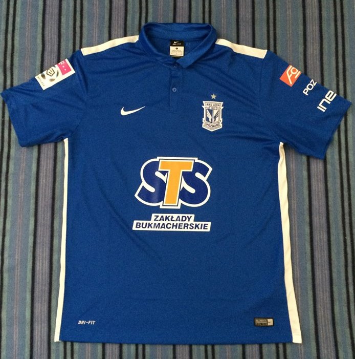 maillot lech poznań domicile 2015-2016 rétro