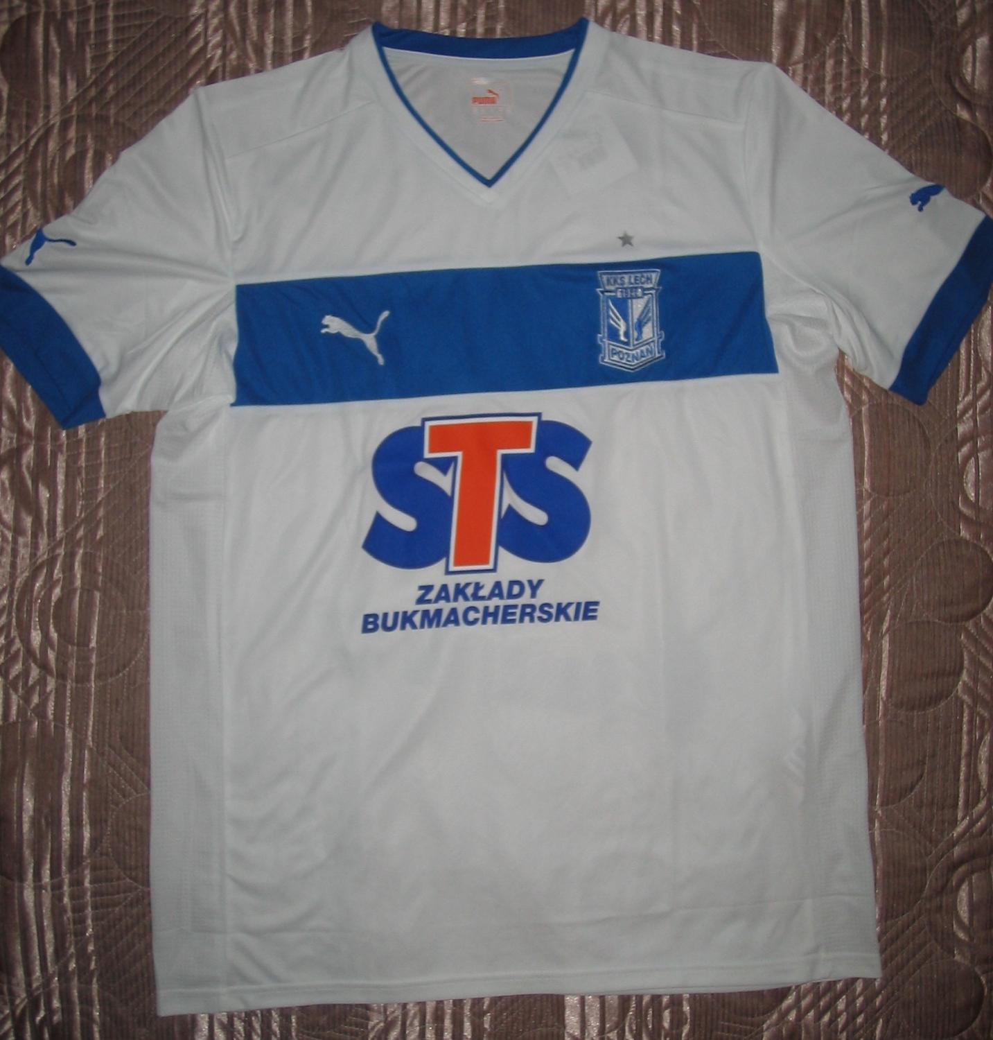 maillot lech poznań exterieur 2012-2013 rétro