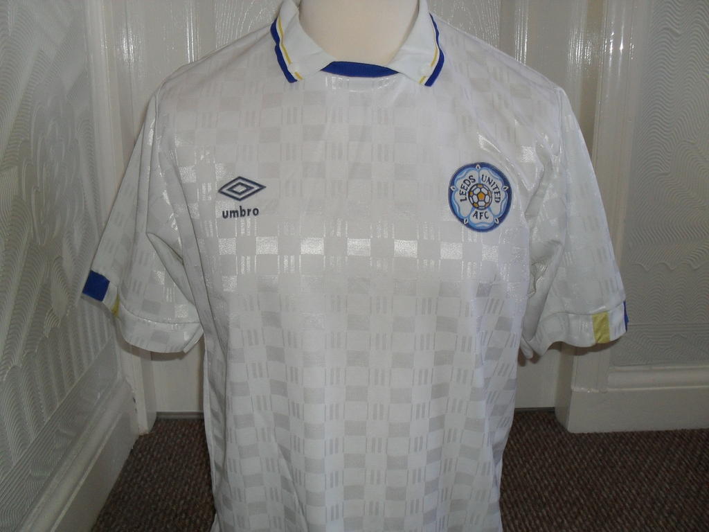 maillot leeds united domicile 1988-1990 rétro