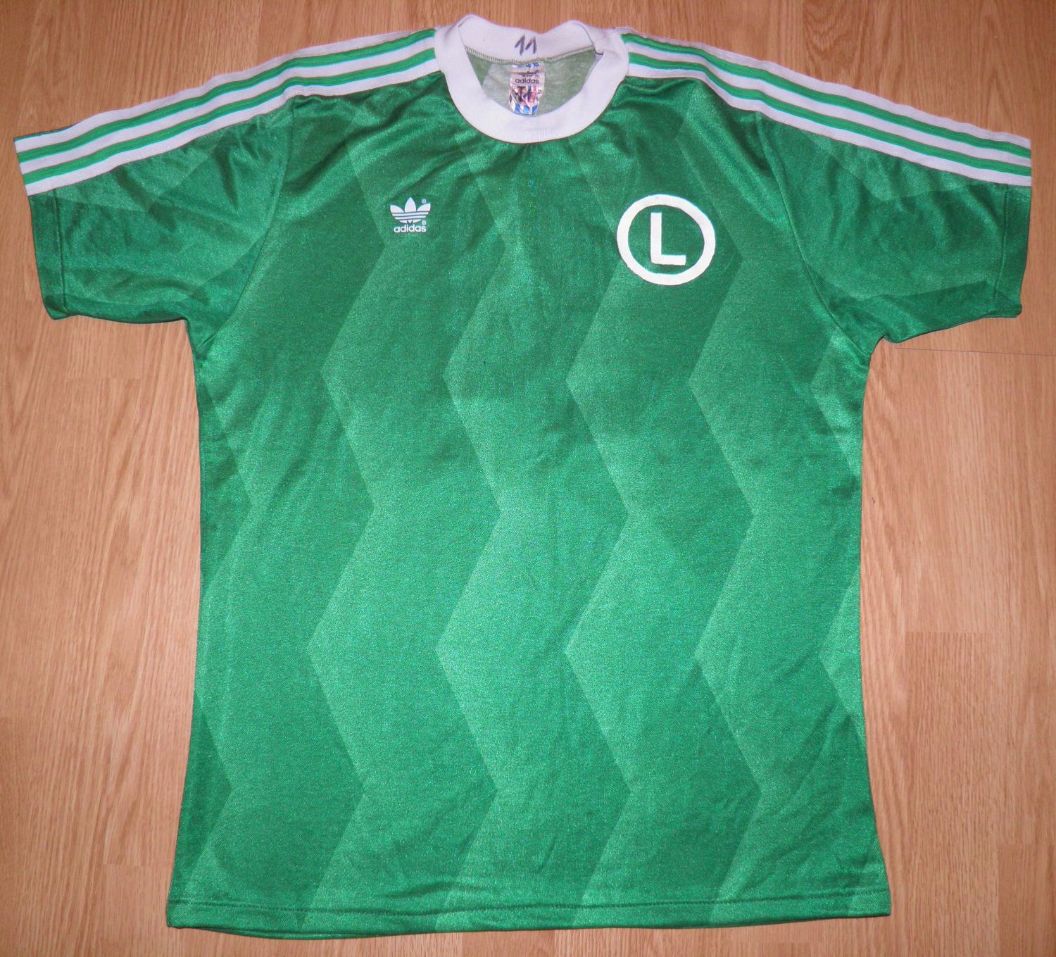 maillot legia varsovie exterieur 1989-1990 rétro