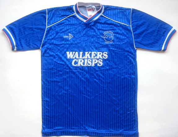 maillot leicester city domicile 1989-1990 rétro