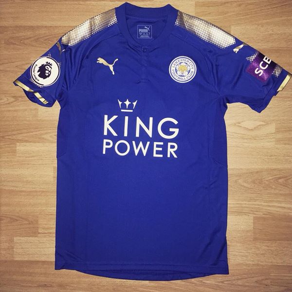 maillot leicester city domicile 2017-2018 pas cher