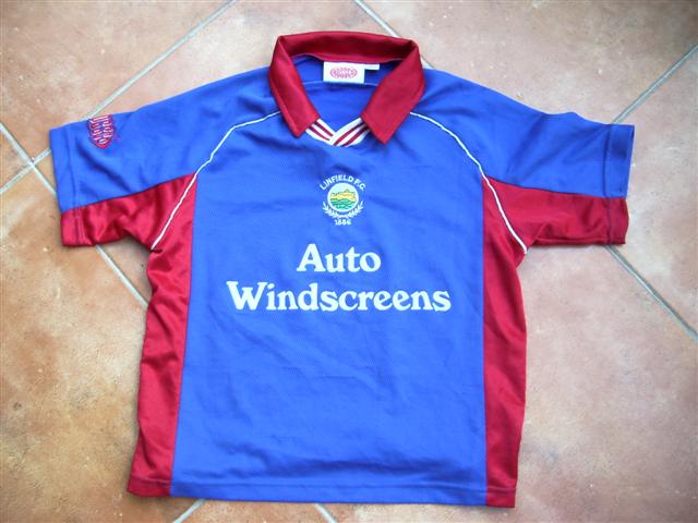 maillot linfield fc domicile 1999-2000 rétro