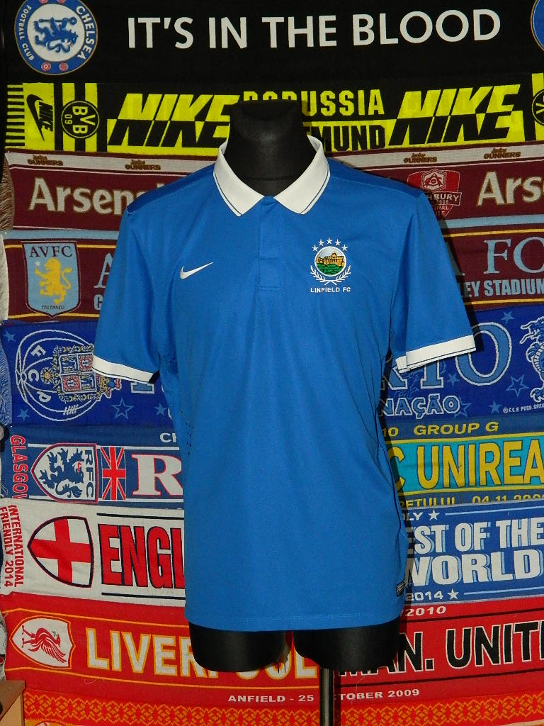 maillot linfield fc domicile 2014-2015 rétro