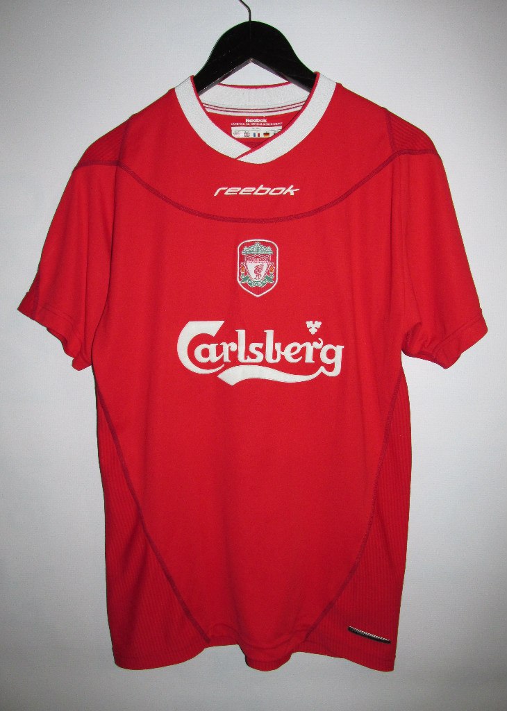 maillot liverpool fc domicile 2002-2004 rétro