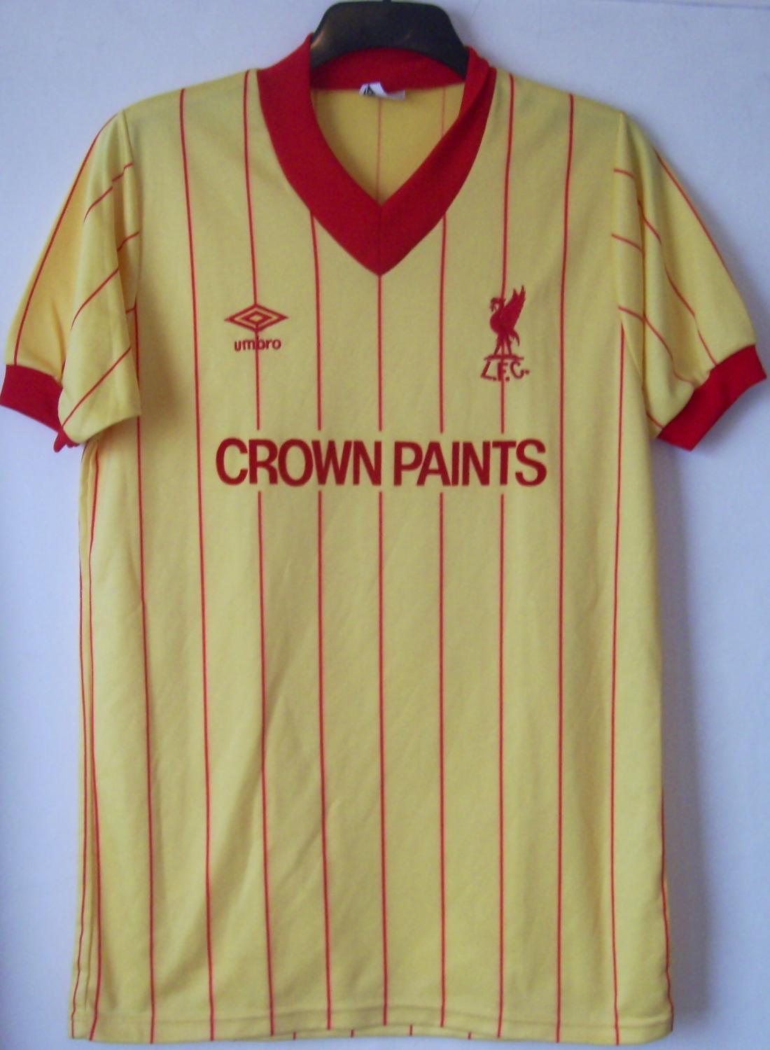 maillot liverpool fc exterieur 1982-1984 rétro