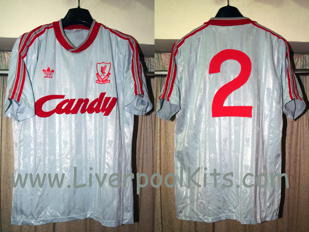 maillot liverpool fc exterieur 1988-1989 rétro