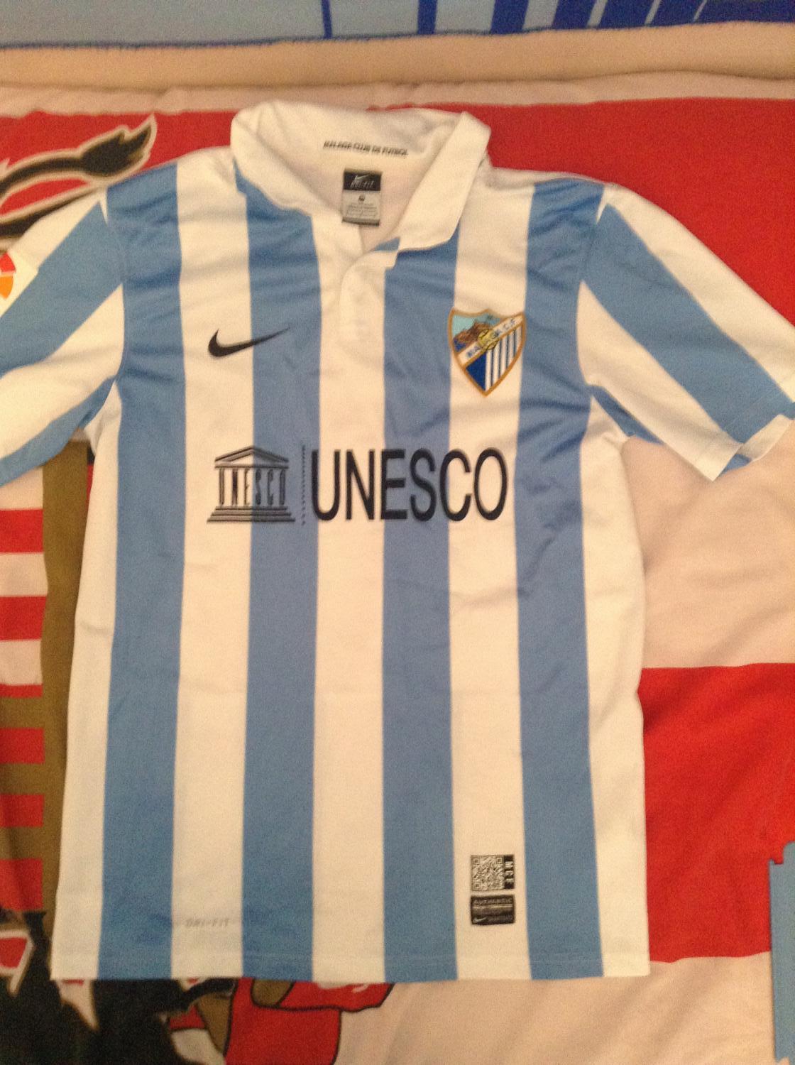 maillot málaga cf domicile 2012-2013 rétro