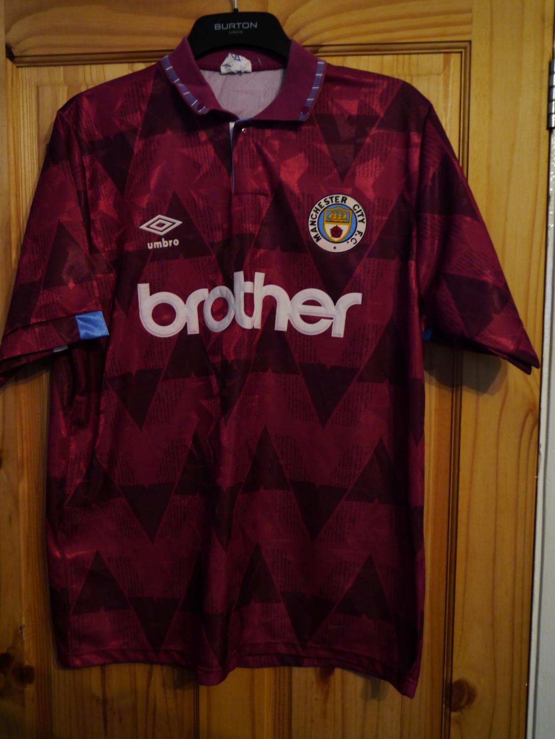 maillot manchester city exterieur 1990-1992 pas cher