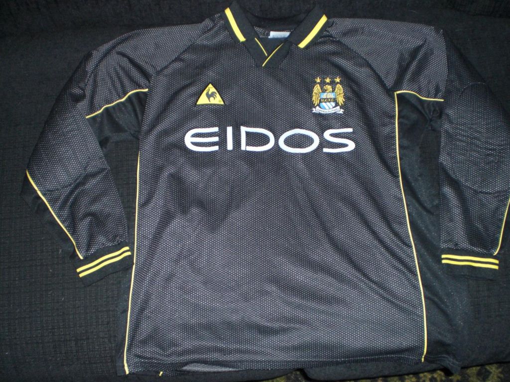 maillot manchester city gardien 1999-2000 rétro