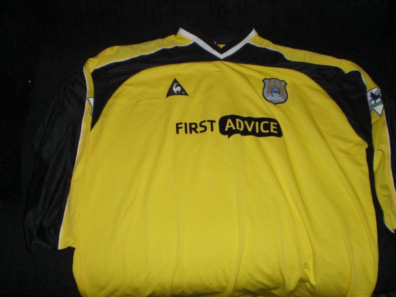 maillot manchester city gardien 2002-2003 rétro