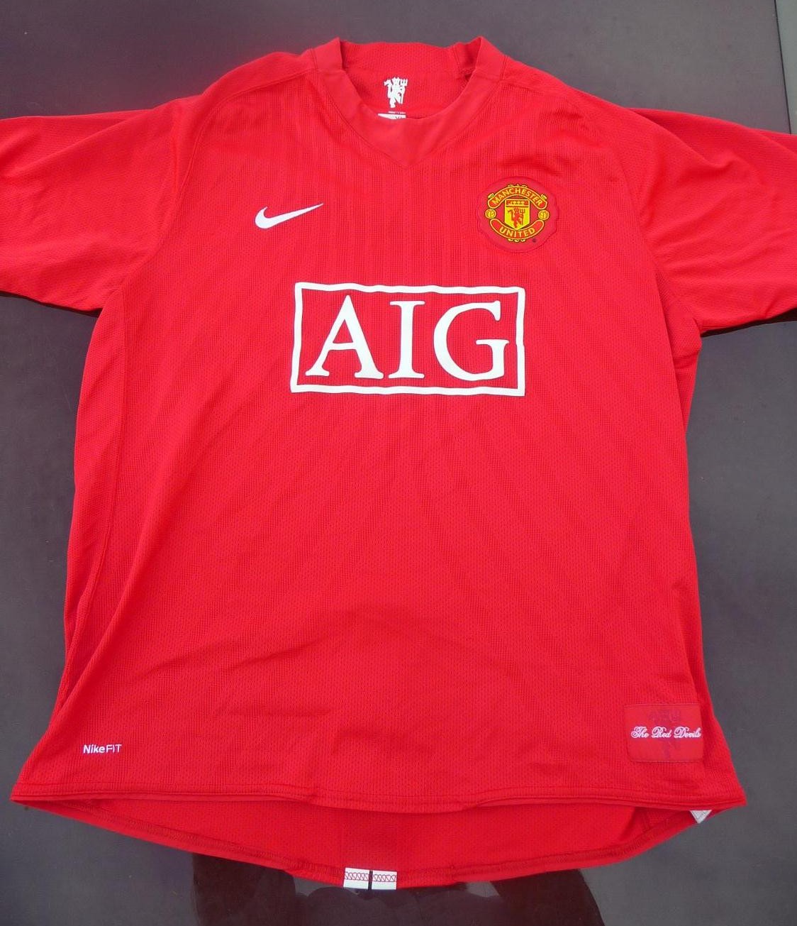 maillot manchester united domicile 2007-2009 rétro