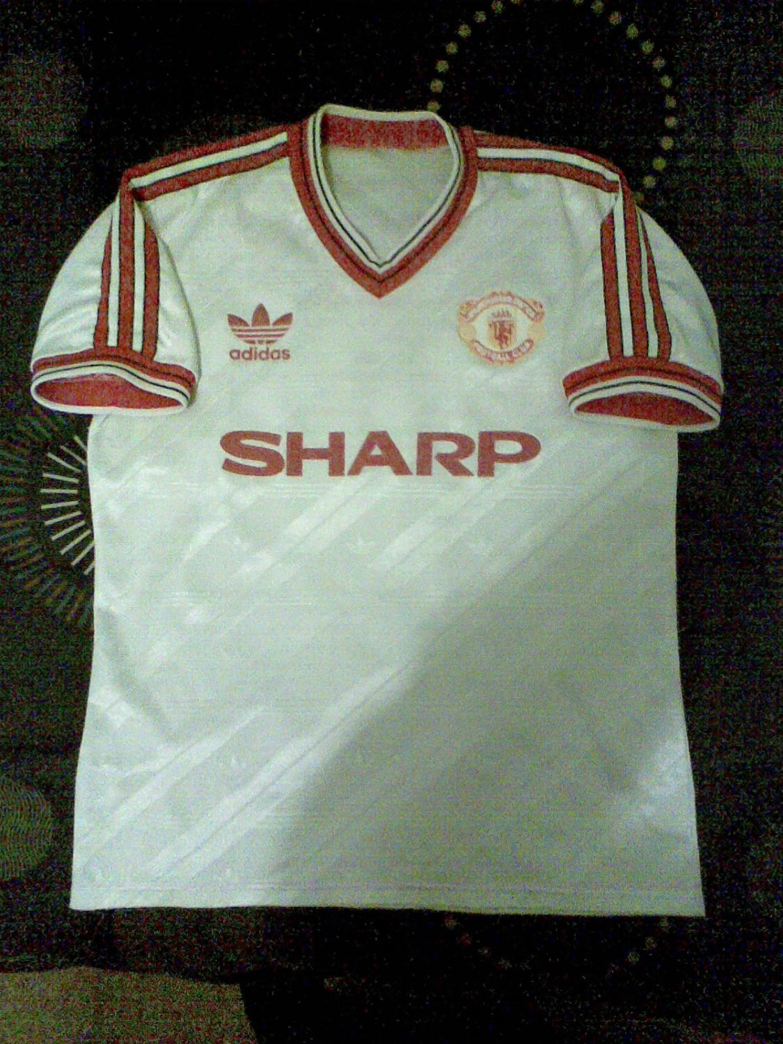 maillot manchester united exterieur 1986-1988 rétro