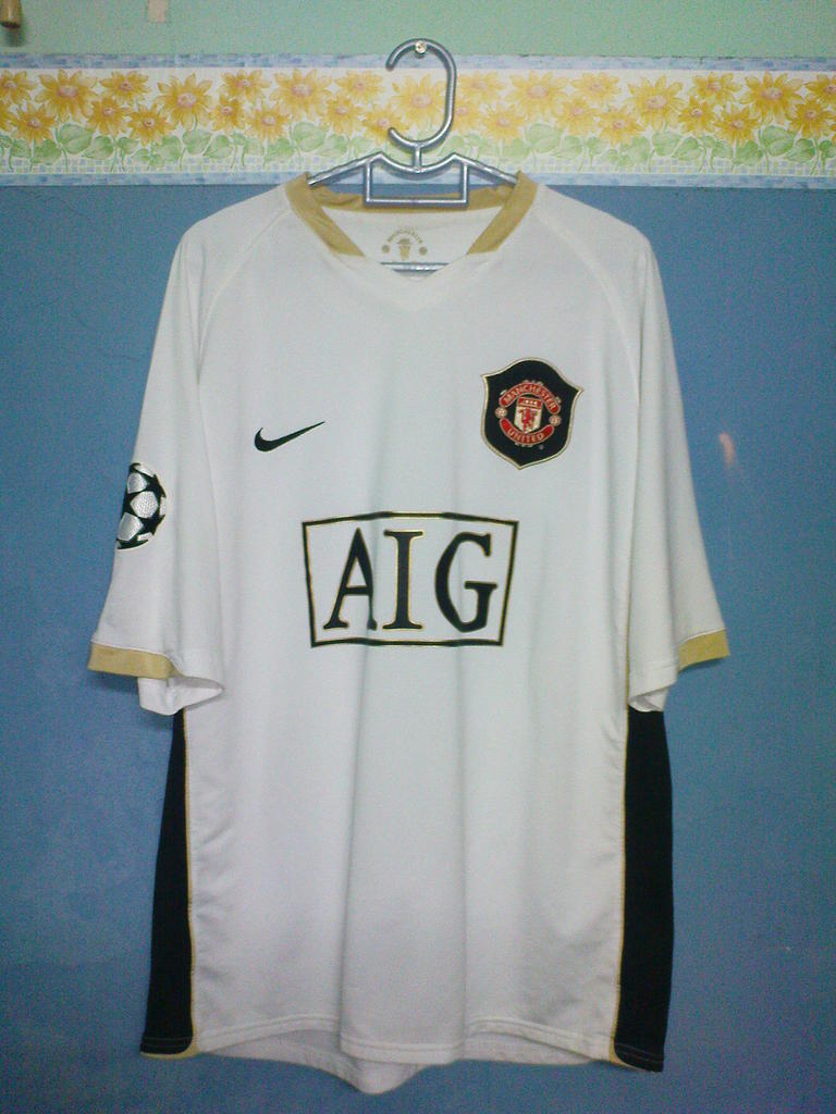 maillot manchester united exterieur 2006-2008 rétro