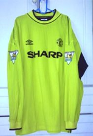 maillot manchester united gardien 1999-2000 rétro