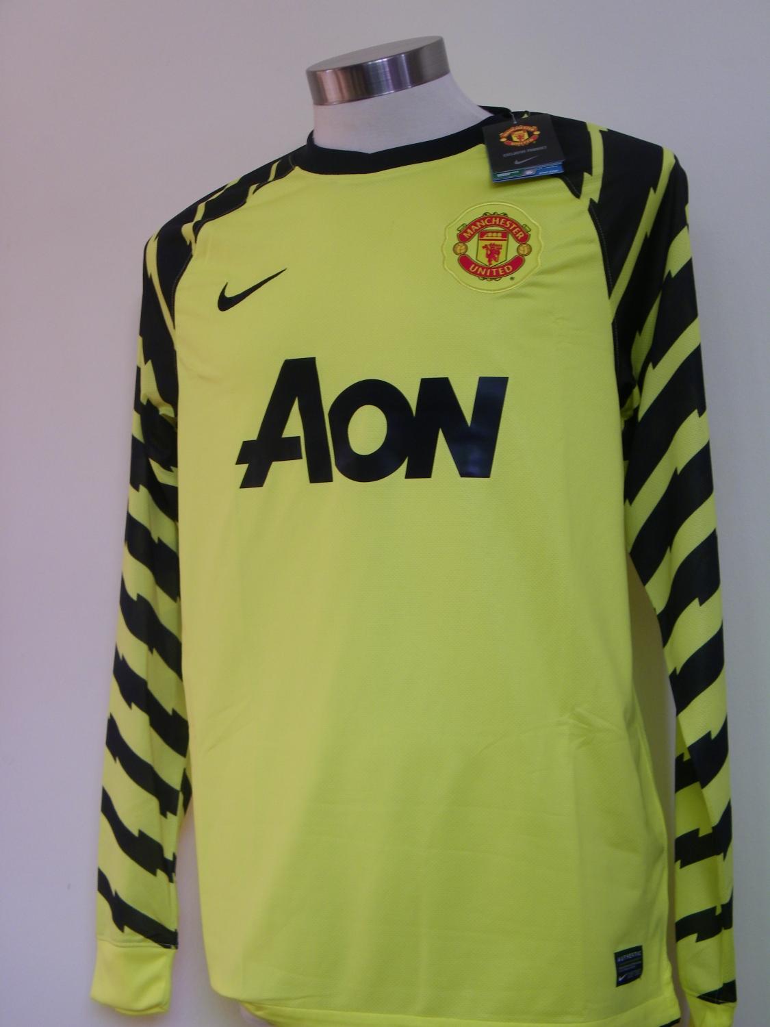 maillot manchester united gardien 2010-2011 rétro