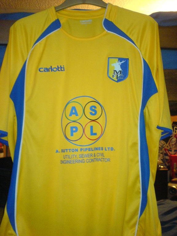 maillot mansfield town fc domicile 2007-2008 pas cher