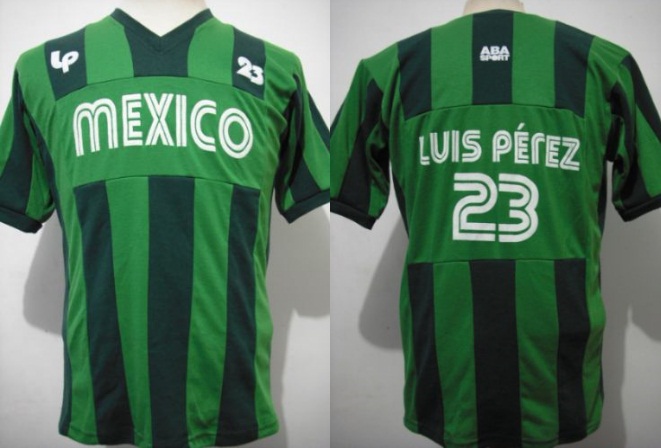 maillot mexique particulier 1998 rétro