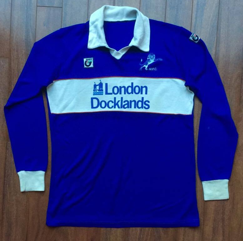 maillot millwall fc domicile 1985-1986 rétro