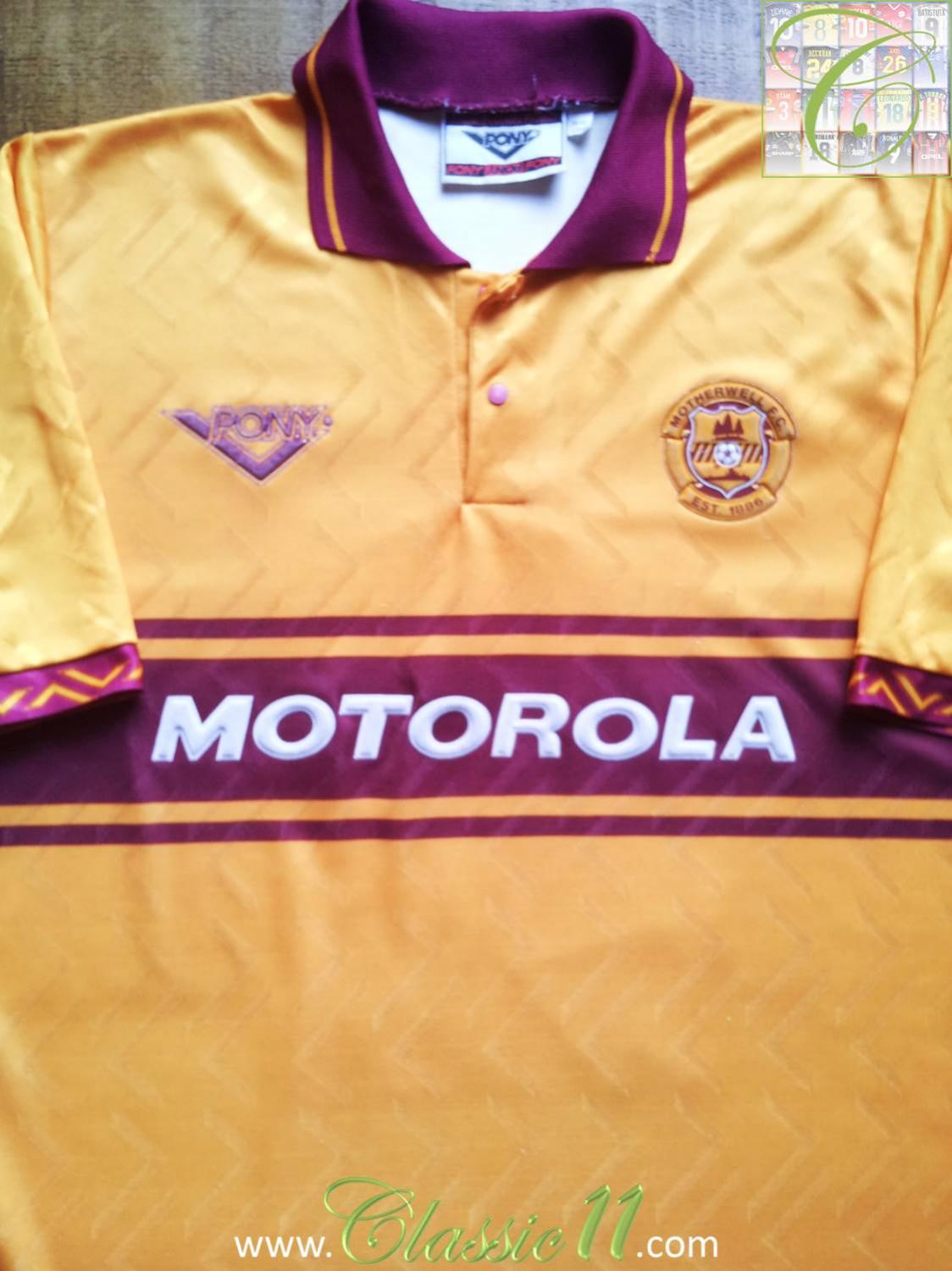 maillot motherwell fc domicile 1994-1996 rétro