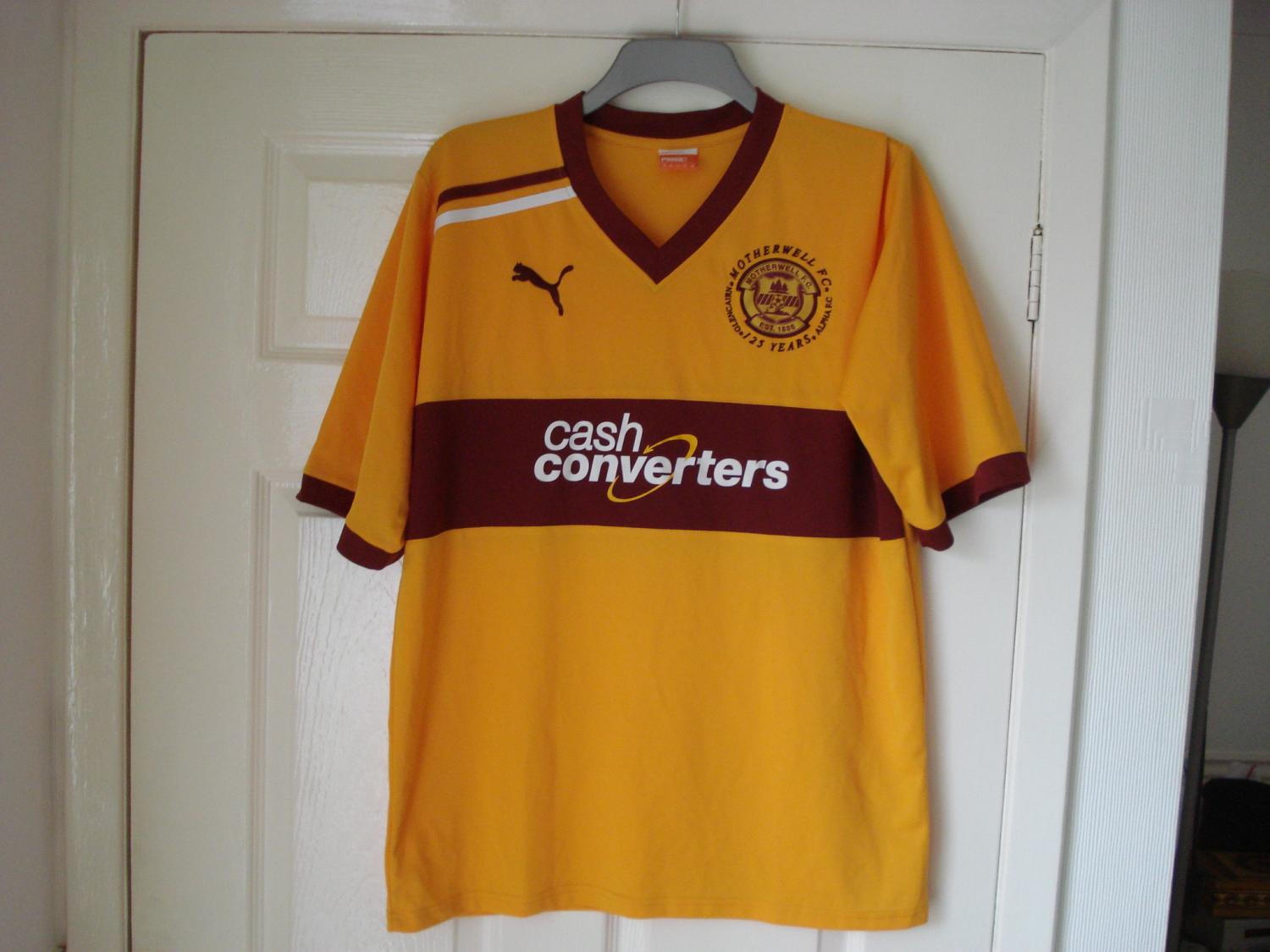 maillot motherwell fc domicile 2011-2012 rétro