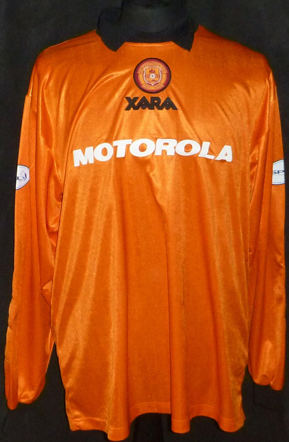 maillot motherwell fc gardien 1998-1999 rétro