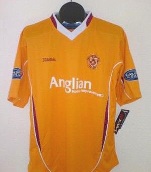 maillot motherwell fc particulier 2006-2007 rétro