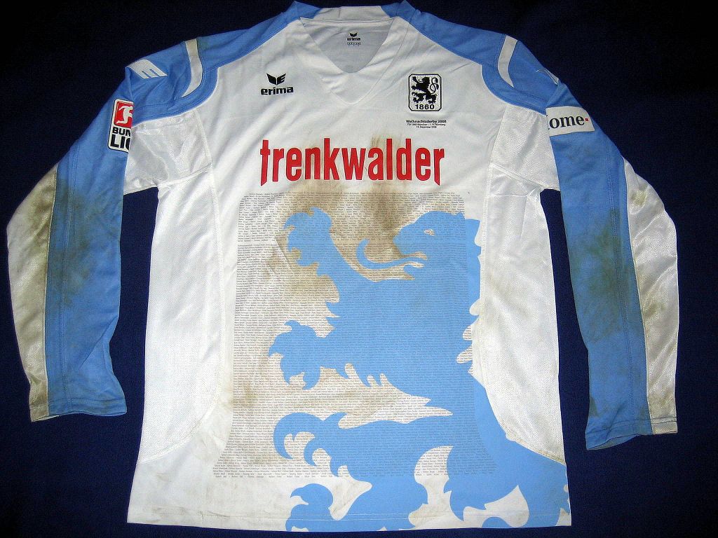 maillot munich 1860 particulier 2008 rétro