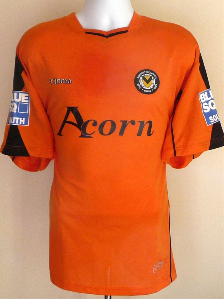 maillot newport county afc domicile 2007-2009 rétro