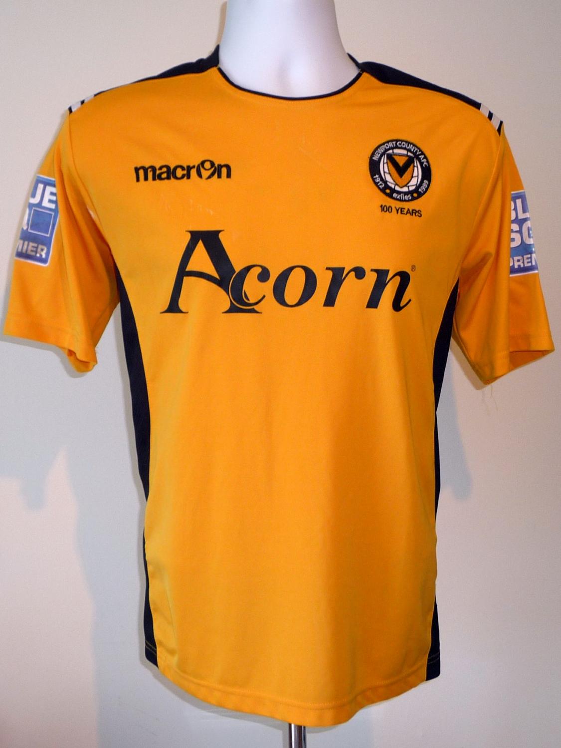 maillot newport county afc domicile 2012-2013 rétro