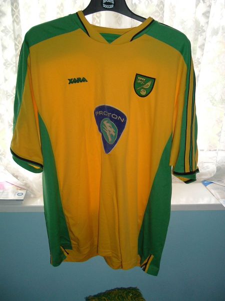 maillot norwich city domicile 2003-2004 rétro