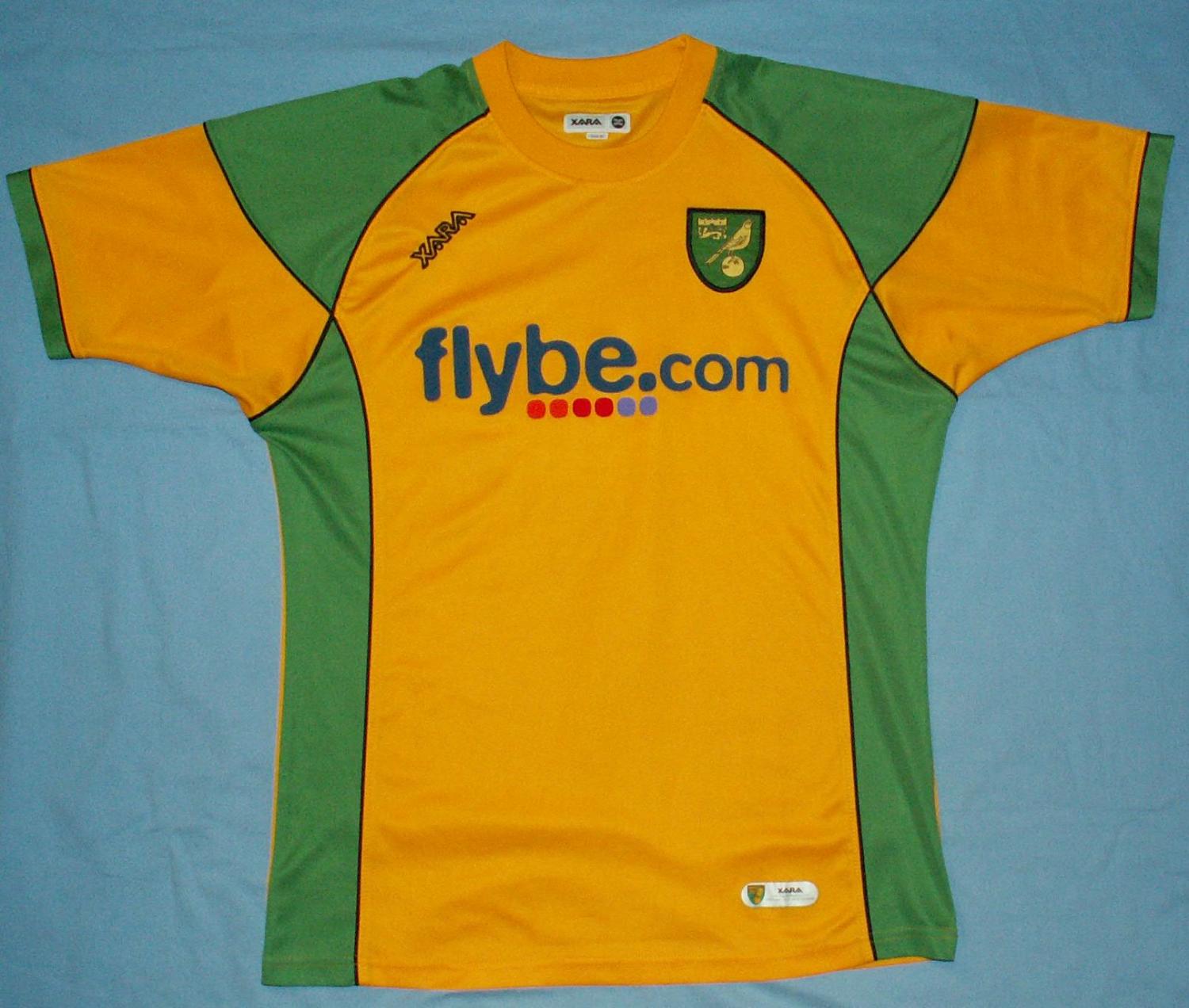 maillot norwich city domicile 2006-2008 rétro