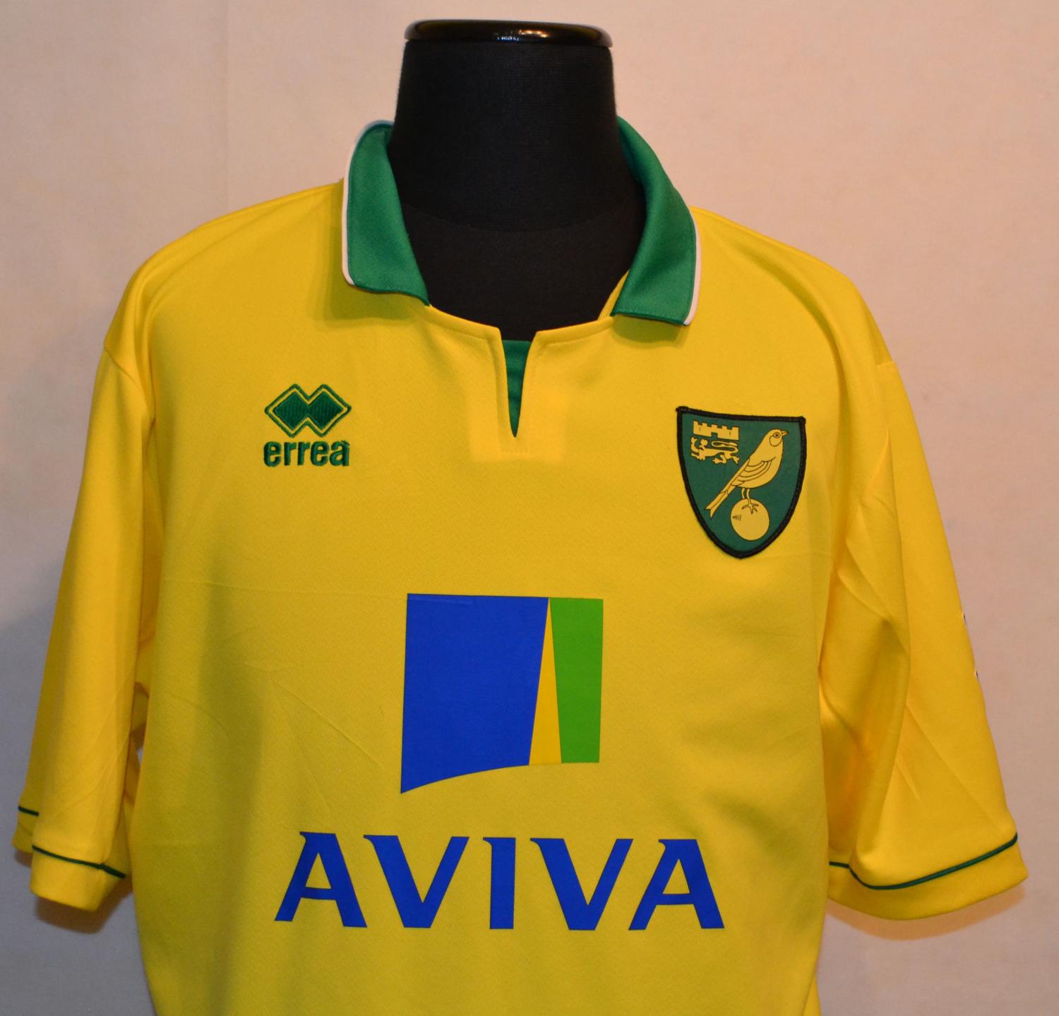 maillot norwich city domicile 2012-2013 rétro