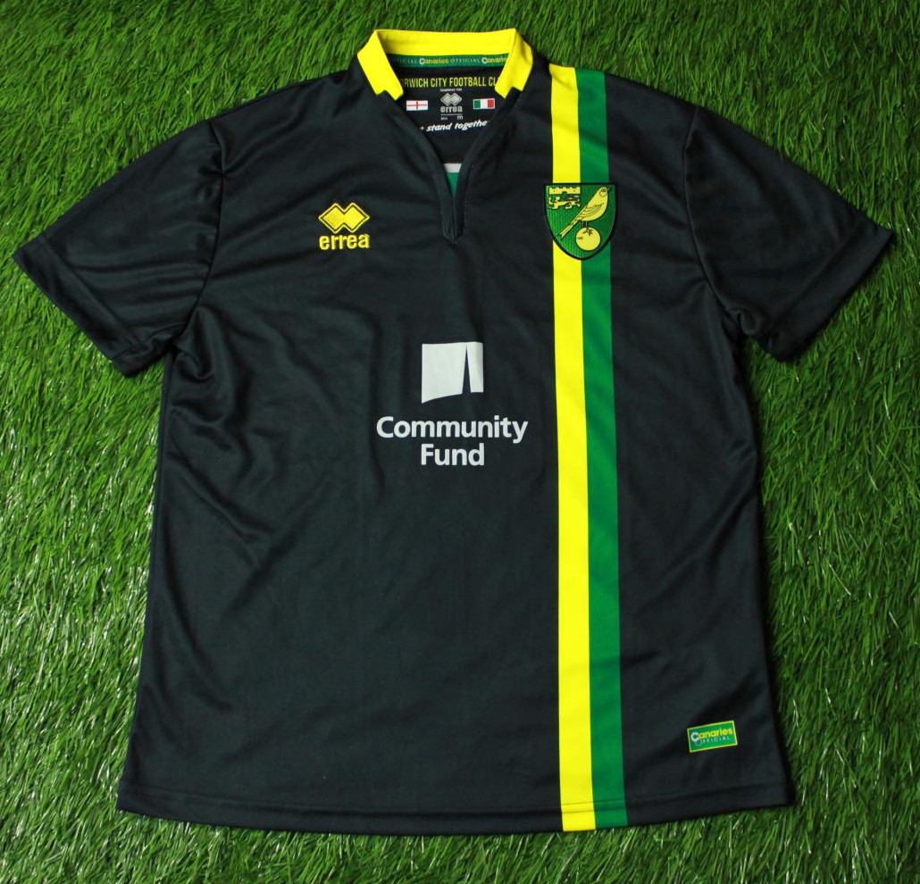 maillot norwich city exterieur 2016-2017 rétro